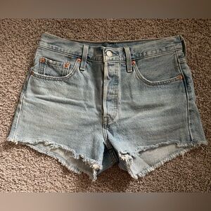 Levi's Light Blue Jean Shorts
